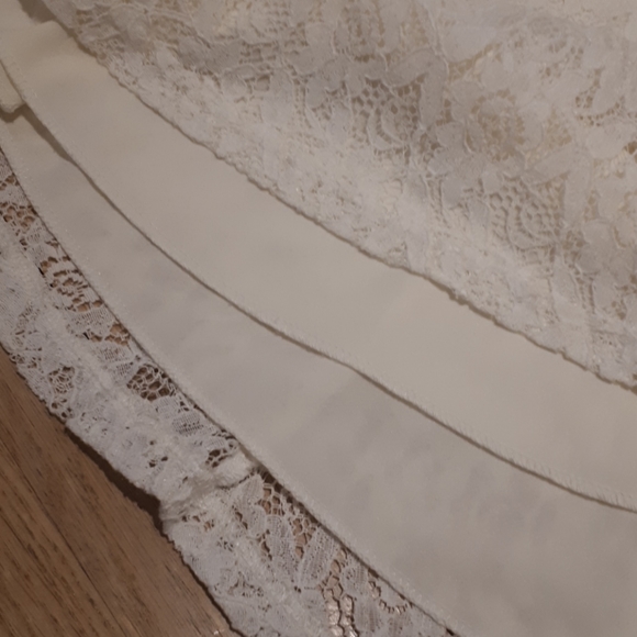 ARDENE white lace dress with brown belt - Picture 6 of 6